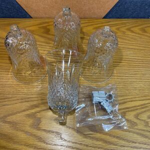 4 Home Interiors 11334 "Crystal Windsor" PEG Votive Cups Candle Holders